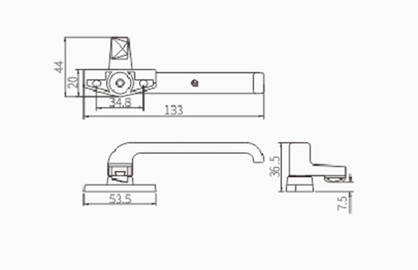 Aluminum-alloy-top-hung-casement-window-camlock-handle-ZY15-3 zy02-s