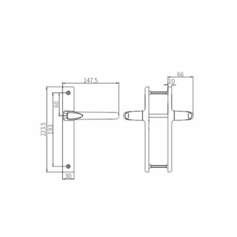 Flügeltürgriff CZM33