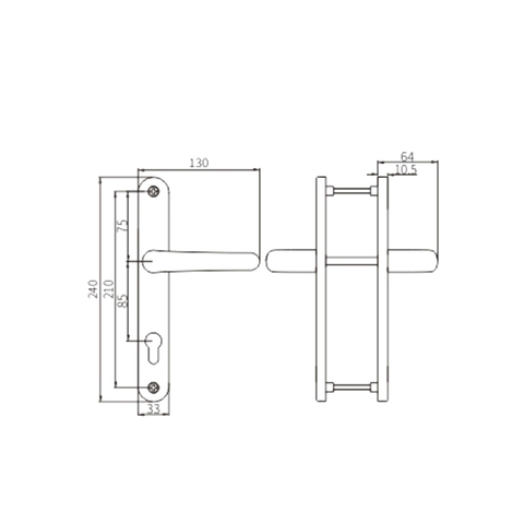 Flügeltürgriff FCZM01A