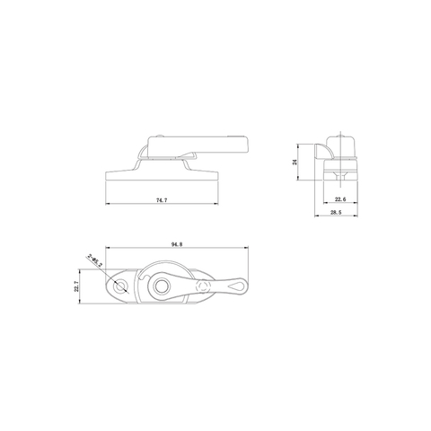 Halbmondschloss PSB12