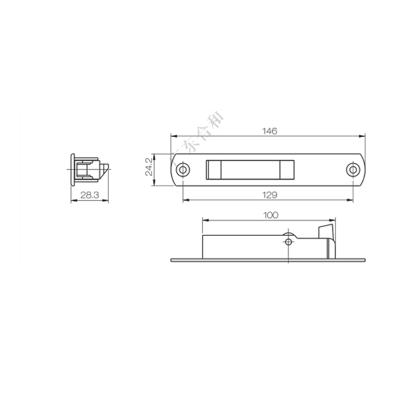 UPVC-Schiebe-Touch-Schloss PSTP02