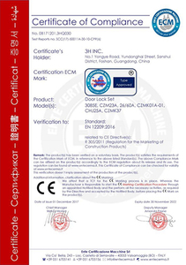 CE von Türschloss-Set