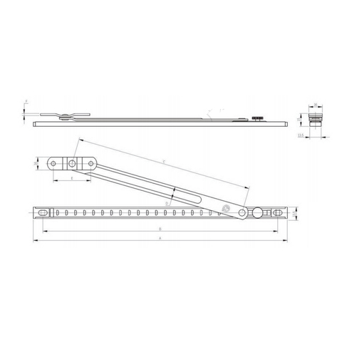 Begrenzerstrebe PDE10-14