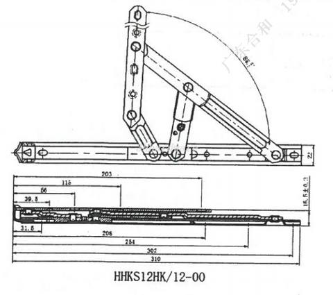 Aluminiumfenster -Reibung Aufenthalt HHKS12HK für Hongkong
