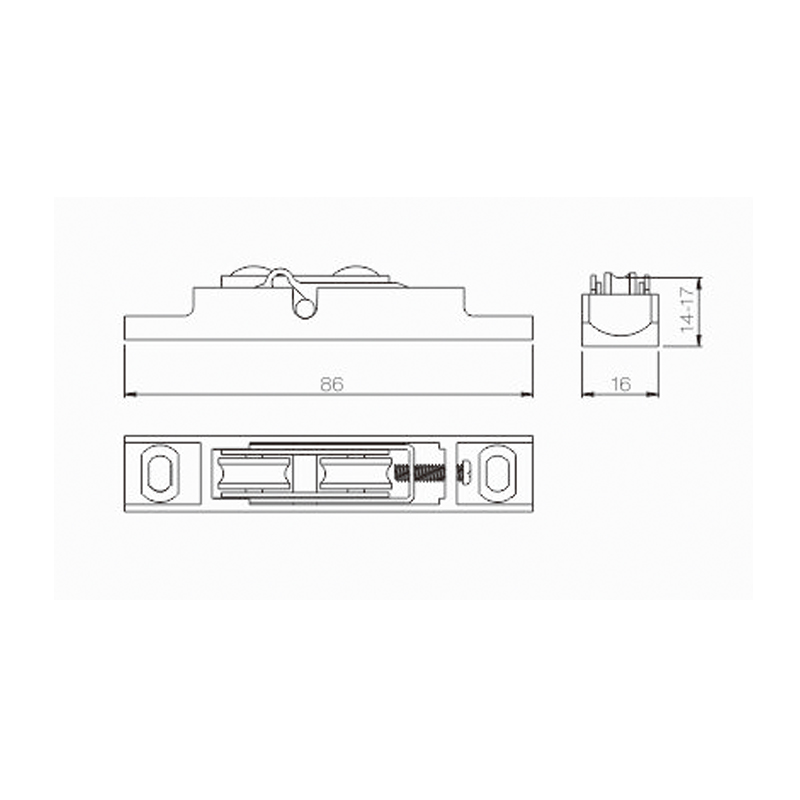 UPVC-Gleitrolle PLTS01C-AS