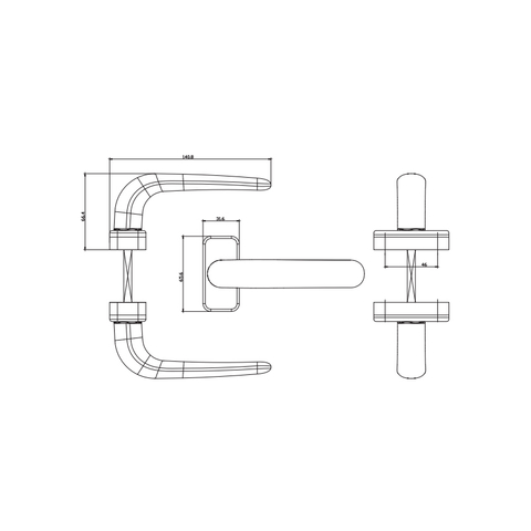 Flügeltürgriff CZM16