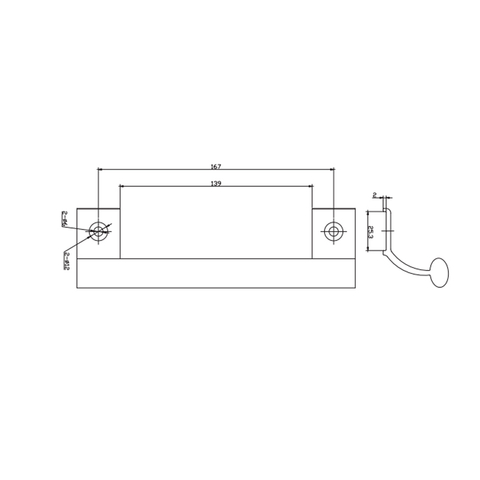 Flügelschiebetürgriff CZM10