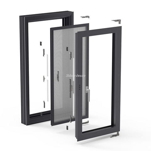 Außenbildschirm Integrated Swing Window Systems Innenglas