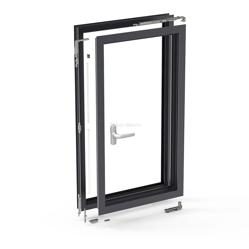 180 ° Tilt und Drehen Sie Fensterhardware -System