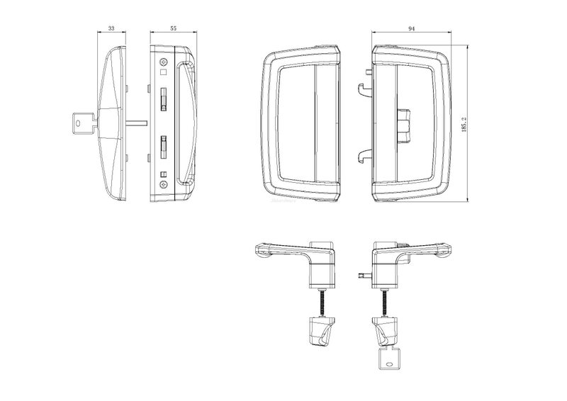 D-förmiger Schiebegriff MH-TTS09