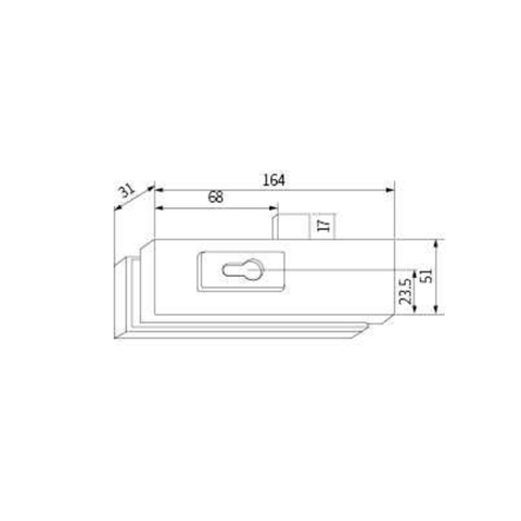 Glastürschloss-Patch PL-10